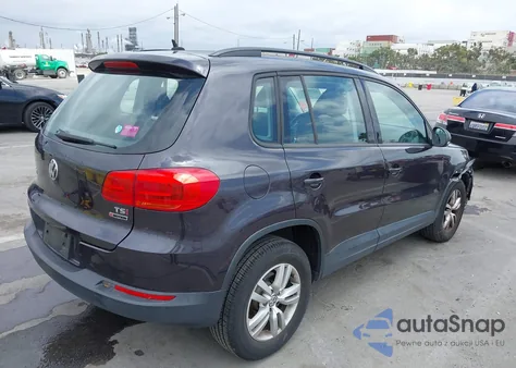 2016 Volkswagen Tiguan S из США, поврежденный, VIN WVGBV7AX6GW558257